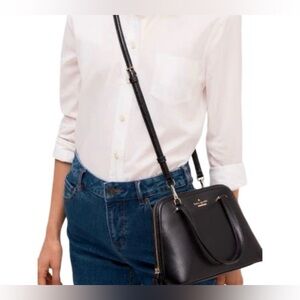 Kate Spade | Small Patterson Drive Dome Satchel | Black Pebble Leather